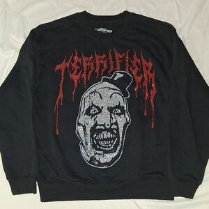 Terrifier Art The Clown Rhinestone Sweatshirt Horror Spirit Halloween